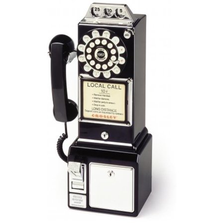 CROSLEY Crosley CR56-BK Crosley 1950's Classic Pay Phone - Black CR56-BK